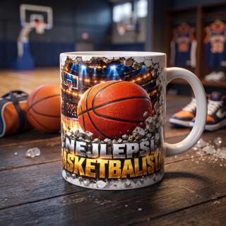 Keramický hrnek „Nejlepší basketbalista“ – 330 ml